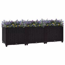 vidaXL Raised Bed Polypropylene Garden Planter Flower Box Pot Planting Bed