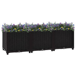 vidaXL Raised Bed Polypropylene Garden Planter Flower Box Pot Planting Bed