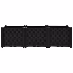 vidaXL Raised Bed Polypropylene Garden Planter Flower Box Pot Planting Bed - Additional view 4