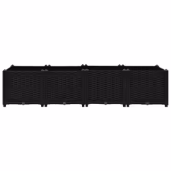 vidaXL Raised Bed Polypropylene Garden Planter Flower Box Pot Planting Bed - Additional view 4