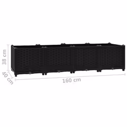 vidaXL Raised Bed Polypropylene Garden Planter Flower Box Pot Planting Bed - Additional view 7