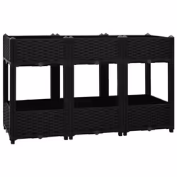 vidaXL Raised Bed Polypropylene Garden Planter Flower Box Pot Planting Bed