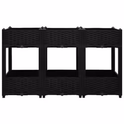 vidaXL Raised Bed Polypropylene Garden Planter Flower Box Pot Planting Bed