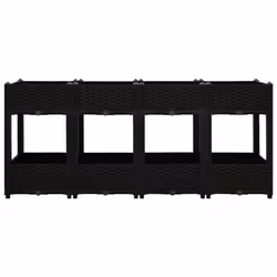 vidaXL Raised Bed Polypropylene Garden Planter Flower Box Pot Planting Bed