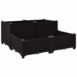 vidaXL Raised Bed Polypropylene Garden Planter Flower Box Pot Planting Bed