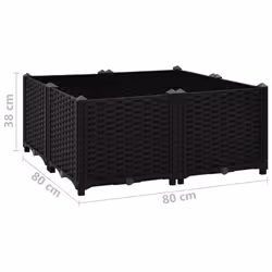 vidaXL Raised Bed Polypropylene Garden Planter Flower Box Pot Planting Bed - Additional view 5
