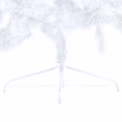 vidaXL Artificial Half Pre-lit Christmas Tree with Ball Set Xmas Tree White - Additional view 5