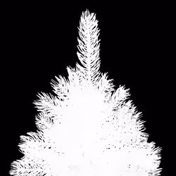 vidaXL Artificial Pre-lit Christmas Tree with Ball Set Artificial Tree White - Additional view 2