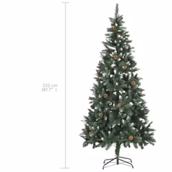 vidaXL Artificial Pre-lit Christmas Tree with Ball Set Xmas Tree Pine Cones - Additional view 3