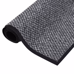 vidaXL Doormat Grey Home Decorative Floor Welcome Front Door Barrier Mat Rug