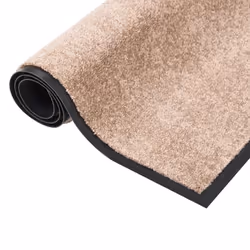 vidaXL Doormat Beige 80x120 cm Home Floor Decorative Barrier Welcome Mat Rug