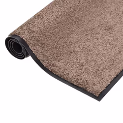 vidaXL Doormat Brown 80x120 cm Home Floor Decorative Barrier Welcome Mat Rug