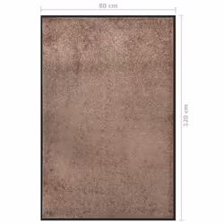 vidaXL Doormat Brown 80x120 cm Home Floor Decorative Barrier Welcome Mat Rug - Additional view 5