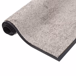 vidaXL Doormat Grey 60x80 cm Home Floor Decorative Barrier Welcome Mat Rug