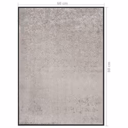vidaXL Doormat Grey 60x80 cm Home Floor Decorative Barrier Welcome Mat Rug - Additional view 5