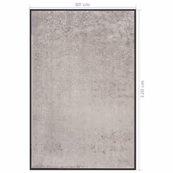 vidaXL Doormat Grey 80x120 cm Home Floor Decorative Barrier Welcome Mat Rug - Additional view 5