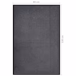 vidaXL Doormat Anthracite 80x120 cm Home Floor Decorative Barrier Welcome Mat - Additional view 5