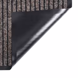vidaXL Doormat Striped Beige 60x80 cm Home Floor Decorative Welcome Mat Rug
