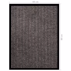 vidaXL Doormat Striped Beige 60x80 cm Home Floor Decorative Welcome Mat Rug - Additional view 5