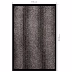 vidaXL Doormat Striped Beige 80x120 cm Home Floor Decorative Welcome Mat Rug - Additional view 5