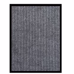 vidaXL Doormat Striped Grey 60x80 cm Home Floor Decorative Barrier Welcome Mat