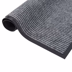 vidaXL Doormat Striped Grey 60x80 cm Home Floor Decorative Barrier Welcome Mat