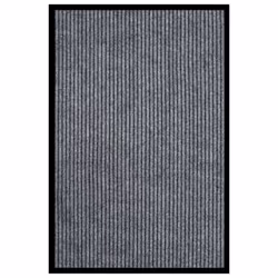 vidaXL Doormat Striped Grey 80x120 cm Home Floor Decorative Welcome Mat Rug
