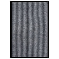 vidaXL Doormat Striped Grey 80x120 cm Home Floor Decorative Welcome Mat Rug