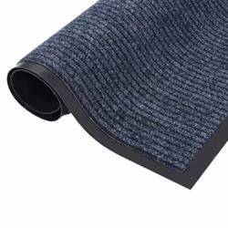 vidaXL Doormat Striped Blue 60x80 cm Home Floor Decorative Barrier Welcome Mat