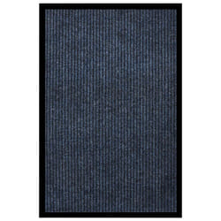 vidaXL Doormat Striped Blue 80x120 cm Home Floor Decorative Welcome Mat Rug