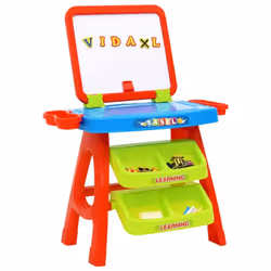 vidaXL 3-1 Children Easel and Learning Desk Play Set Drawing Standing Board
