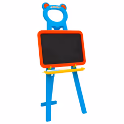 vidaXL 2-1 Children Easel with Chalkboard and Whiteboard Kids Drawing Board - Additional view 2