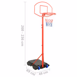 vidaXL Portable Basketball Play Set Adjustable Children Kids Sporting Set