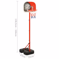 vidaXL Portable Basketball Play Set Adjustable Exercise Kids Sporting Set