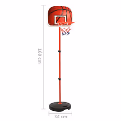vidaXL Children Basketball Play Set Adjustable Exercise Kids Sporting Set