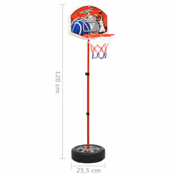 vidaXL Children Basketball Play Set Adjustable Exercise Kids Sporting Set