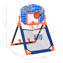 vidaXL Children Basketball Set Multifunctional Floor & Wall Kids Sporting Set