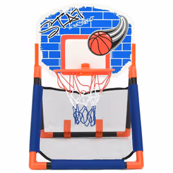 vidaXL Children Basketball Set Multifunctional Floor & Wall Kids Sporting Set - Additional view 4