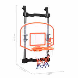 vidaXL Children Basketball Play Set for Door Adjustable Kids Sporting Set