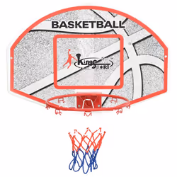 vidaXL Wall Mounted Basketball Backboard Set Five Piece Basketball Hoop Board