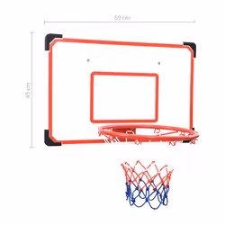 vidaXL Wall Mounted Basketball Backboard Set Five Piece Basketball Hoop Board - Additional view 8