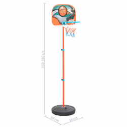vidaXL Portable Basketball Play Set Adjustable Exercise Kids Sporting Set