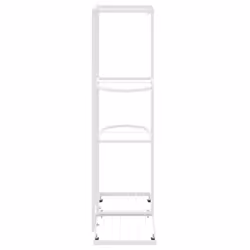 vidaXL 4-Floor Flower Stand White Metal Indoor Flower Plant Display Shelf Rack - Additional view 3