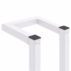 vidaXL Towel Rack White Steel Home Bathroom Storage Rack Towel Holder Hanger - Additional view 5