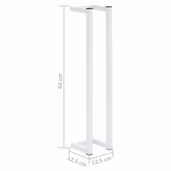 vidaXL Towel Rack White Steel Home Bathroom Storage Rack Towel Holder Hanger - Additional view 6