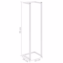 vidaXL Towel Rack White Steel Home Bathroom Storage Rack Towel Holder Hanger - Additional view 6