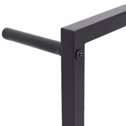 vidaXL Towel Rack Black Steel Bathroom Storage Wall Rack Towel Holder Hanger - Additional view 4