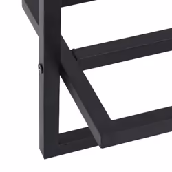 vidaXL Towel Rack Black Iron Bathroom Wall-Mounted Towel Rack Hanger Holder - Additional view 5