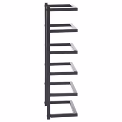 vidaXL Towel Rack Black Steel Bathroom Storage Wall Rack Towel Holder Hanger