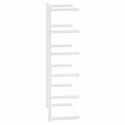 vidaXL Towel Rack White Steel Bathroom Wall Storage Rack Towel Hanger Holder
